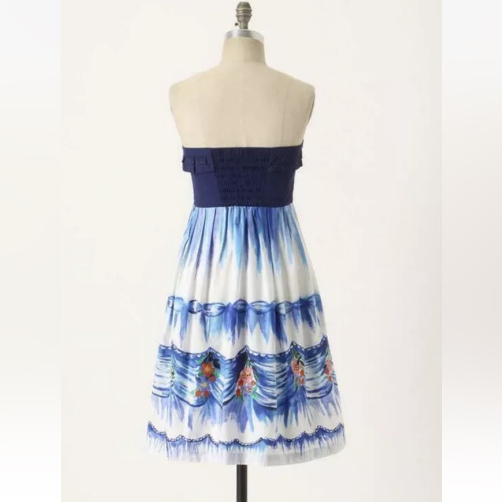 Anthropologie x Nathalie Lete Paris First Dance Strapless Dress Size 2 - Picture 4 of 13
